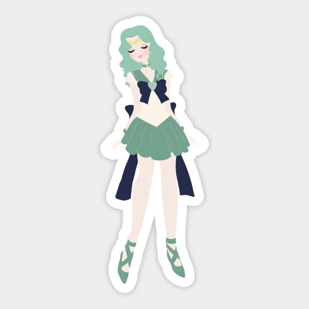 Michiru Sticker by littlemoondance